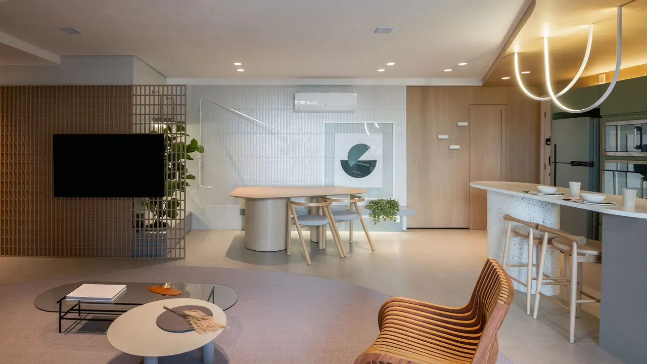 Living e varanda do decorado do Tay Vanguard